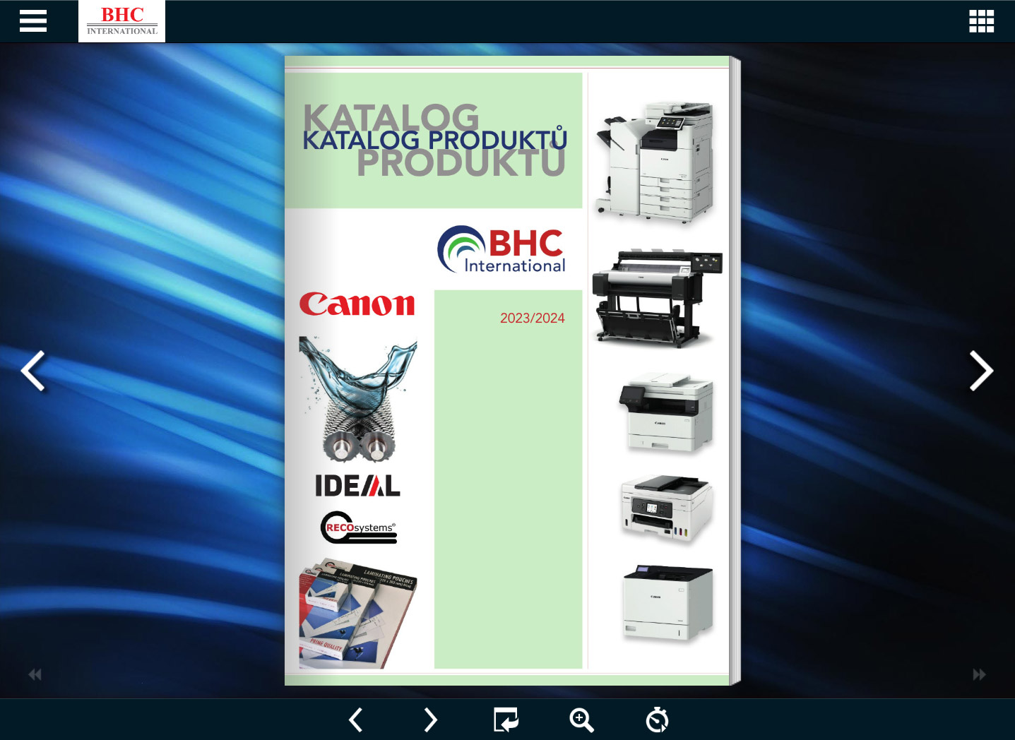 Katalog kancelářské techniky Canon